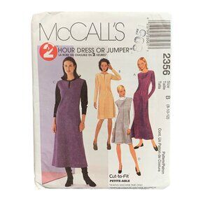 McCalls 2356 2-Hour Dress Jumper Sewing Pattern Sizes 8-12